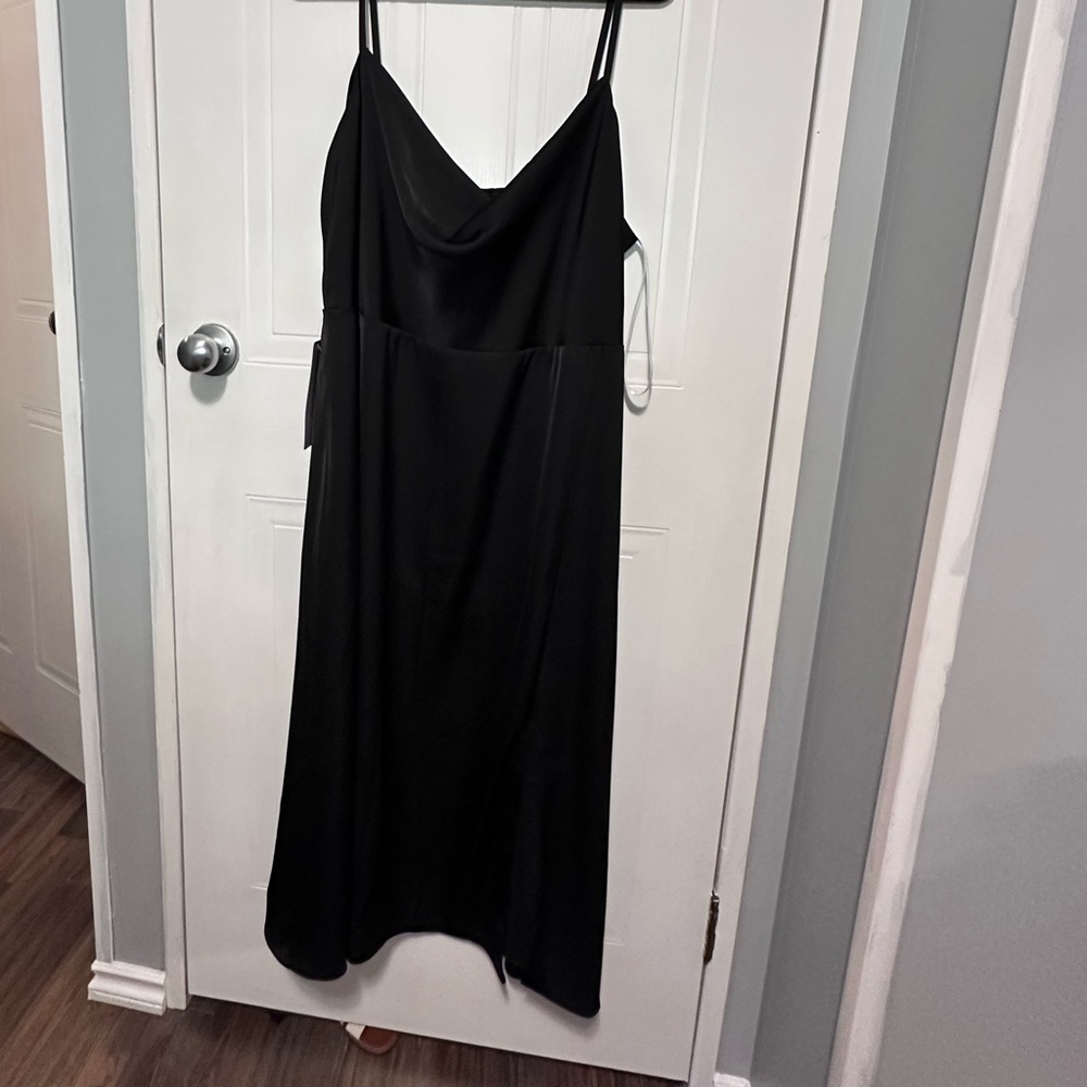 Azazie Black Maxi Dress